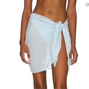 Monday Swimwear South Beach Sarong in Powder Blue